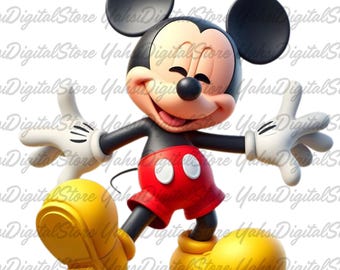 Retro Mickey Mouse PNG: Disney Mickey And Minnie Mouse, Mickey Mouse Design, Birthday Party, Family Png