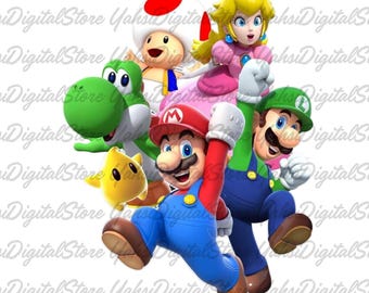 Mario Party Clipart | Nintendo Characters PNG (Digital Download)