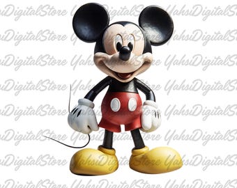 Retro Mickey Mouse PNG: Disney Mickey, Mickey Mouse 3D, Birthday Party