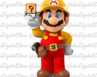 Super Mario Builder PNG Clipart, téléchargement numérique