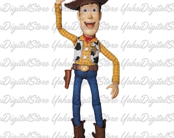 Toy Story Woody-clipart, opstrijkbare transfer, verjaardag afdrukbaar (PNG)
