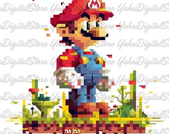 Super Mario 3D PNG Clipart, Digital Allstar Design (Digital Download)