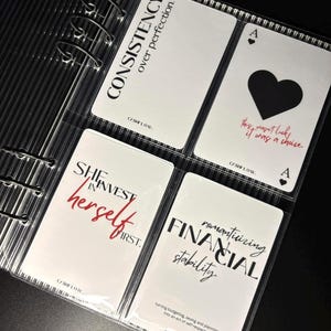 Financial Affirmation Cards for Budget Binder