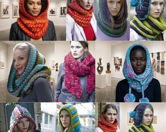 Crochet Hooded Scarf Pattern | Chunky Cowl Hood
