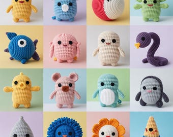 Cute Mini Pokémon Crochet Bundle – 4+ Amigurumi Patterns | Instant PDF Download