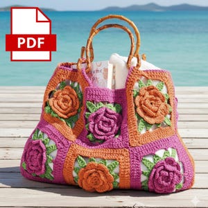 Floral Bag Crochet – Handmade Flower-Inspired Crochet Purse pdf