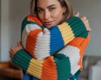 Crochet Sweater Pattern – Cozy Knit-Style Pullover PDF