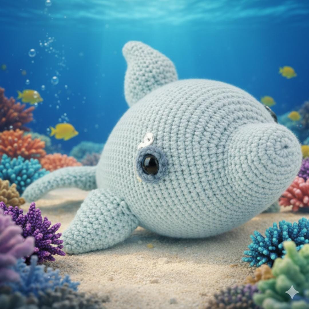 Doris the Dolphin Crochet Pattern – Adorable Amigurumi PDF - Etsy