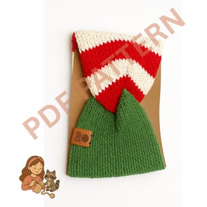 Merry Grinchmas Twist Headband Pattern – Knitting Machine | Addi / Sentro | Holiday Ear Warmer | PDF Pattern