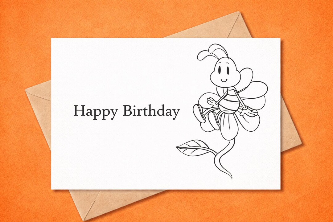 Printable Bee Birthday Card – Cute Bee Pun Birthday Card – Bumblebee ...