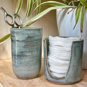 Handmade ceramic toothbrush holder | pen pot | organiser
