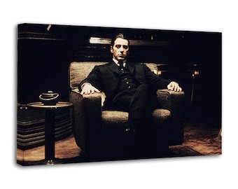 The Godfather Movie Poster, Living Room Canvas Print