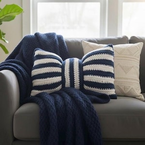 Crocheted Bow Pillow