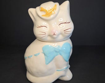 Shawnee Pottery "Puss-N-Boots" Cookie Jar, Vintage Grandma Era