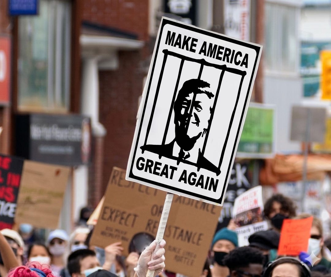Anti Trump Political Art Poster Make America Again SVG PNG EPS (digital ...