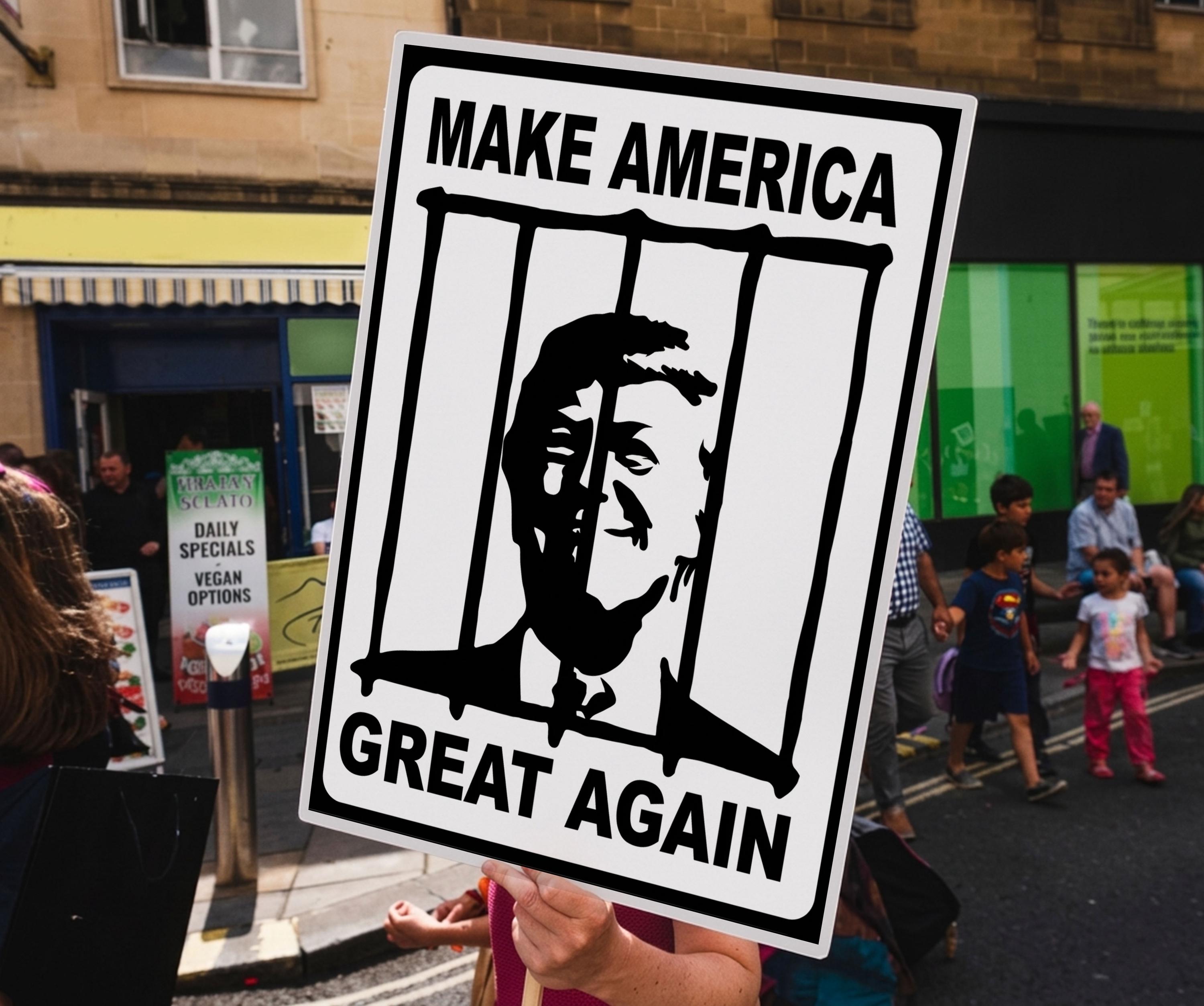 Anti Trump Political Art Poster Make America Again SVG PNG EPS (digital ...