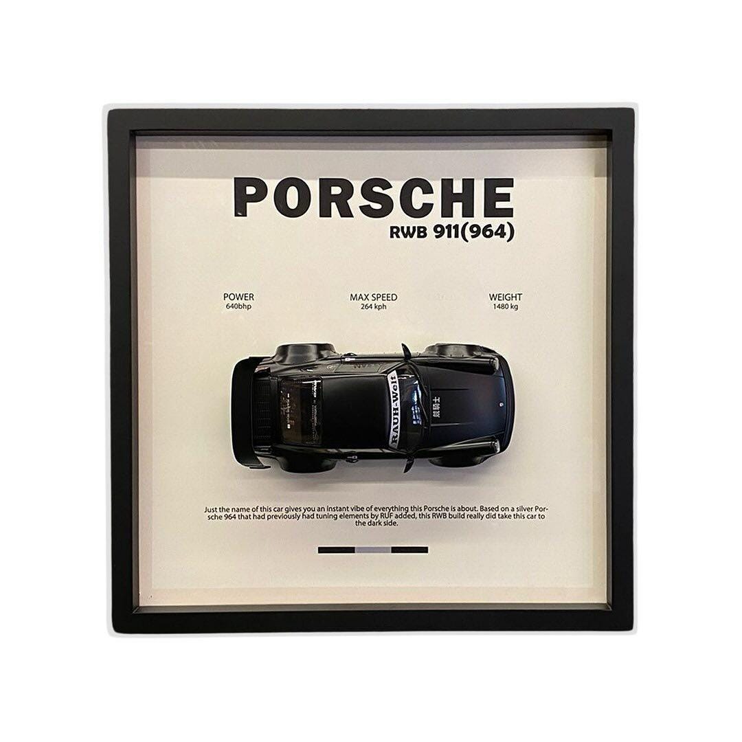 Porsche RWB 911 (964) Digital Poster | 1:18 Scale Diecast Background ...