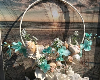 Aqua Seashell Bridal Trending Loop Bouquet