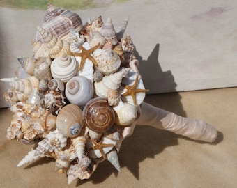 Starfish and Seashell Bouquet For Seaside, Beach, Destination, Cruise Wedding