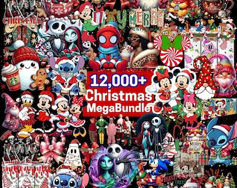 12,000+ Christmas Png Bundle, Merry Christmas Png, Grich Bundle, Cartoon Christmas Png, Gnome, Christmas Wall Art, Christmas tumbler,Santa