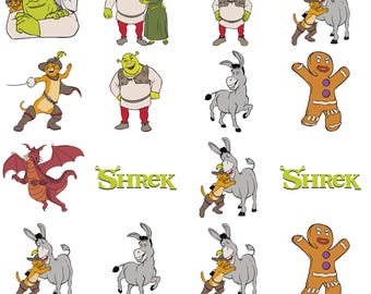 Paquete SVG de Shrek en capas para Cricut, descarga instantánea
