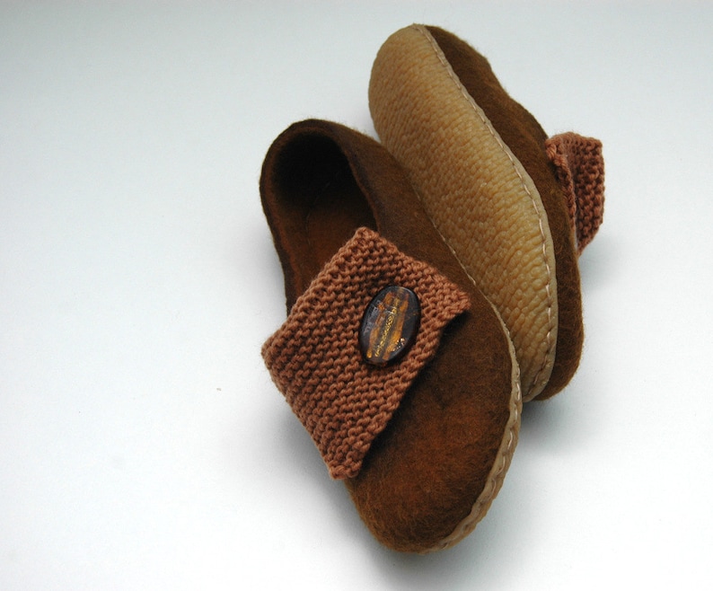 Rubber soles for felted shoes Soles for felt slippers Caoutchouc rubber Black brown beige for handmade shoes image 6