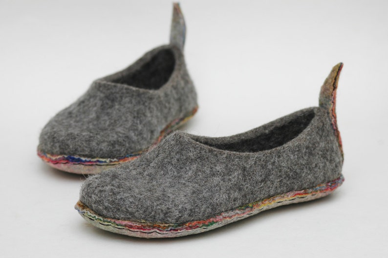 Felted Slippers for Women Wit Super Comfy Cushion Soles Etsy