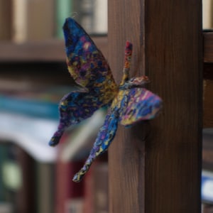 Fantasy felted butterfly for home decor or gift wrapping personalised gift image 5