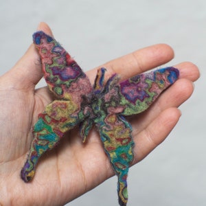 Butterfly brooch, fantasy butterfly pins, rich colors image 7