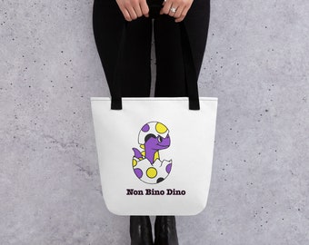 Non Bino Dino Egg Tote Bag