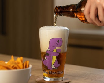 Non Bino Dino T-Rex Pint Glass