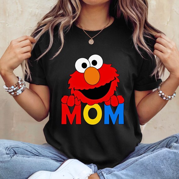 Elmo Mom T-Shirt – Personalized Sesame Street Birthday shirt-Family Matching Shirts