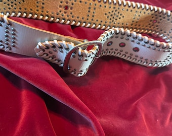 Cinturón vaquero de cuero para mujer CALVIN KLEIN, talla S.