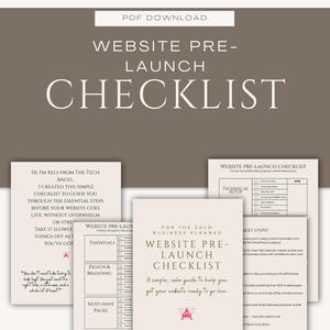 Può includere: Download PDF di un elenco di controllo pre-lancio del sito Web. L'elenco di controllo include sezioni su elementi essenziali, design, branding, pagine indispensabili e contenuti del sito Web. La guida è progettata per aiutarti a rendere il tuo sito Web pronto per il lancio.