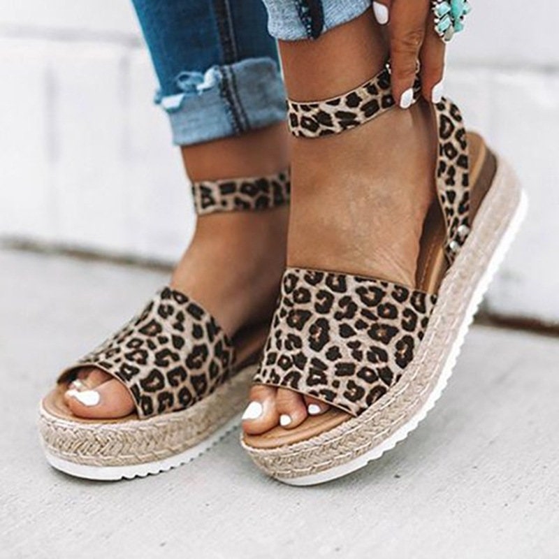 Leopard Print Wedges - Etsy Leopard Print Wedges - Etsy