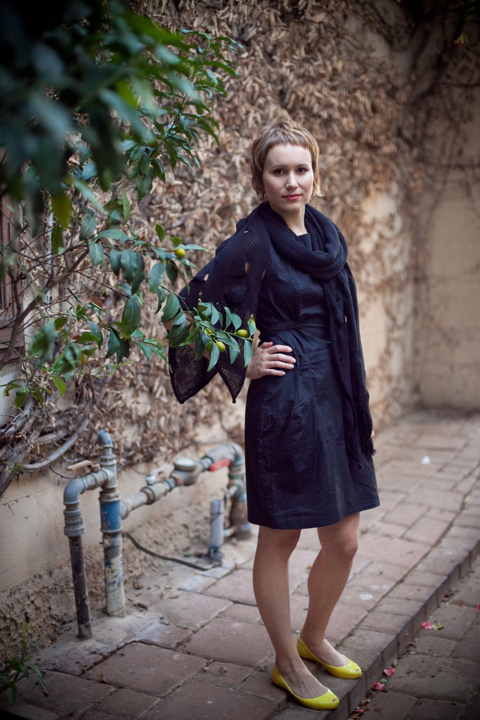 knitting machine shawl