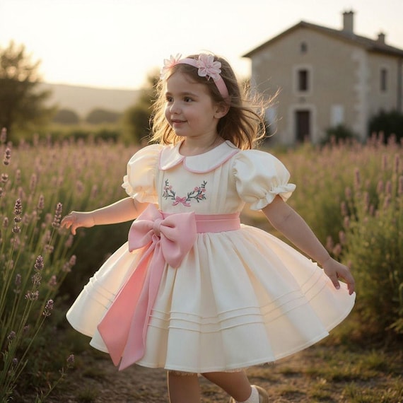Personalized Baby Girl Dress, White Pink Birthday Outfit, Embroidered Name  Dress, Newborn to 5T - Etsy Israel