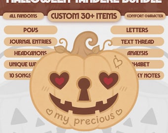 Halloween Yandere Ultimate Comfort Character Package | Possessive Halloween Romance Digital Bundle | #UHAL03