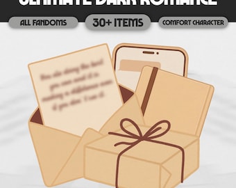 Dark Romance Ultimate Comfort Character Package | Digital Romance Bundle, Morally Gray Love | #BC03