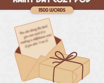Comfort Character Rainy Day Cozy POV | Digital Comfort Character Care Package | Custom Comfort Character Letter | ALL FANDOMS, S11