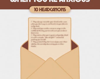 Comfort Character Headcanons | Digital Comfort Character Care Package | Custom Comfort Character Headcanon | ALL FANDOMS, H02