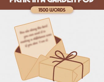 Comfort Character Picnic in a Garden POV | Digital Comfort Character Care Package | Custom Comfort Character Letter | ALL FANDOMS, S24