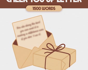 Cheer You Up Letter | Digital Comfort Character Care Package | Custom Comfort Character Letter | ALL FANDOMS, Custom Product, S03