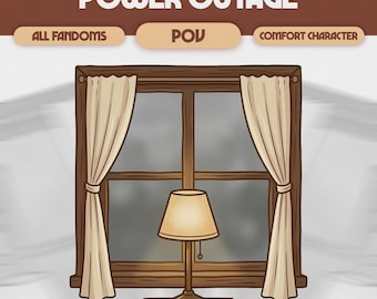 Power Outage Custom Comfort Character POV | Digital Comfort Character Candlelight Comfort, Darkness, Emotional Tension | ALL FANDOMS, #P01