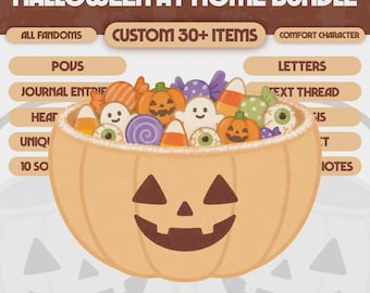 Halloween at Home Ultimate Comfort Character Package | Cozy Romantic Halloween Digital Bundle | #UHAL05