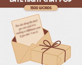 Comfort Character Late Night Chat POV | Digital Comfort Character Care Package | Custom Comfort Character Letter | ALL FANDOMS, S27