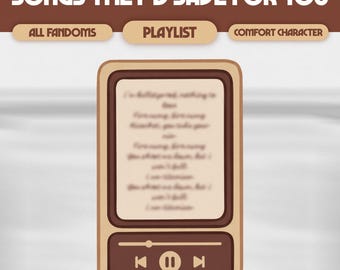 Songs They’d Save for You Custom Comfort Character Playlist | Digital Comfort Character Music Picks, Song Commentary, Emotional Vibes, #PL01