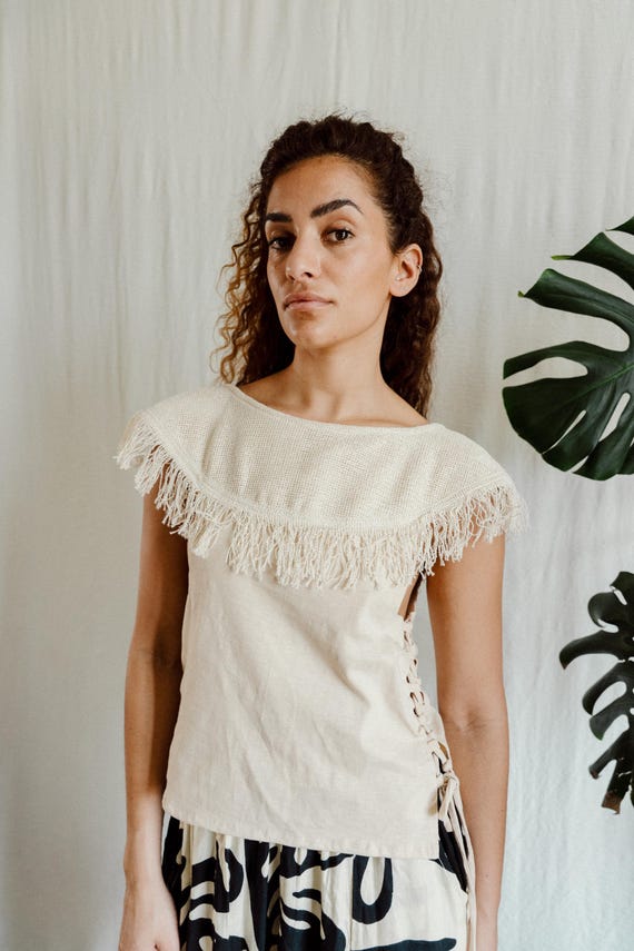 Cleo Top, woven statement top