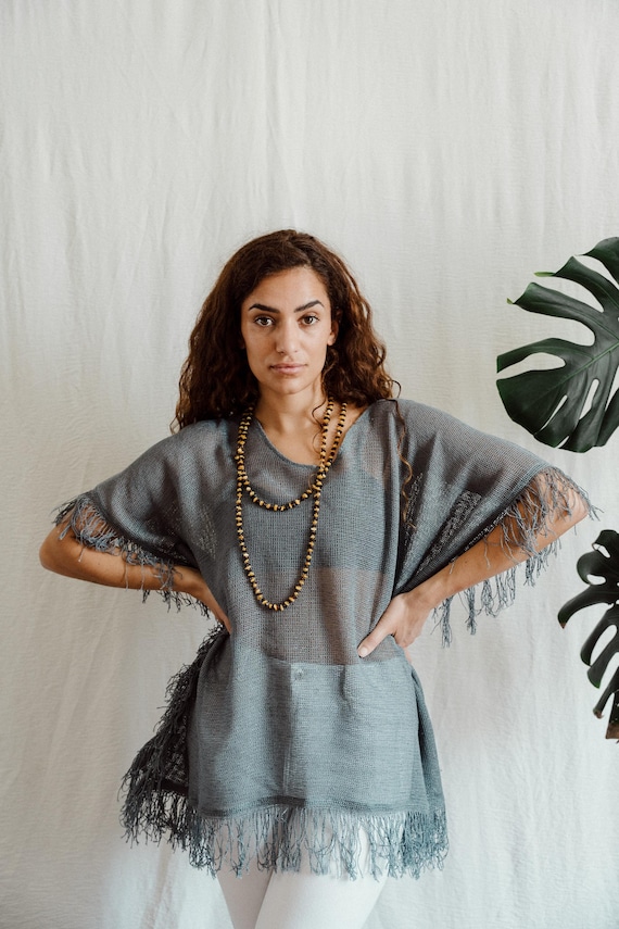 kimono top, tunic, beach cover-up