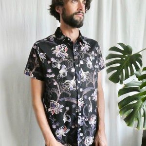 Funky Mens shirt, Festival shirt, summer mens shirt, colourful mens shirt